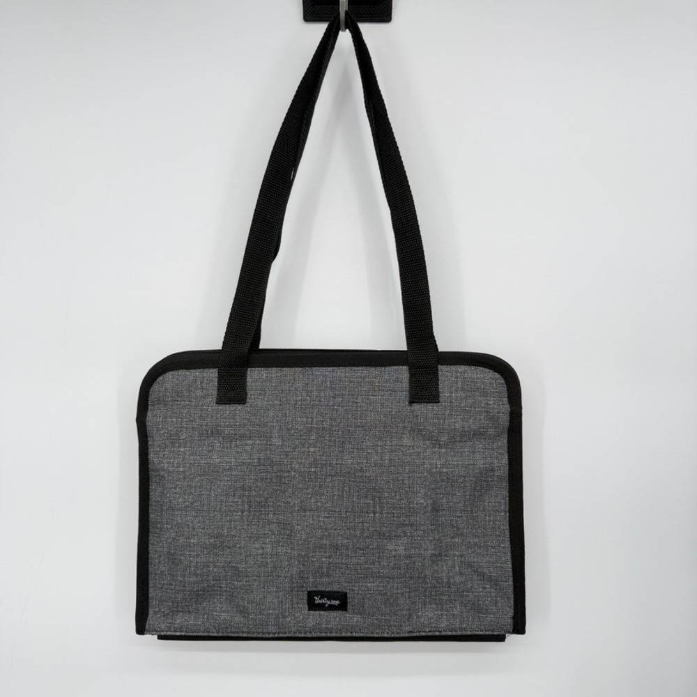 Thirty One Get Creative Caddy Organizer Crafting Storage Carrying Case Flat Gray